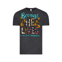 Vintage Black because he lives i can face tomorrow Vintage Tee - Zillion Design Studio