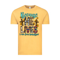 Vintage Mustard because he lives i can face tomorrow Vintage Tee - Zillion Design Studio