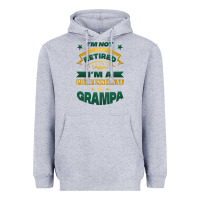 Heather Grey i'm not retired i'm a professional grampa Heavyweight Hoodie - Jasminsmagicworld