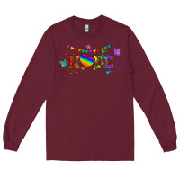 Burgundy lgbtq hope  libbey glass Long Sleeve Tee - HRA Design Shop