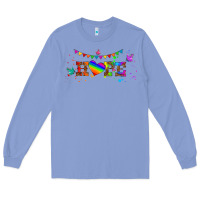 Colony Blue lgbtq hope  libbey glass Long Sleeve Tee - HRA Design Shop
