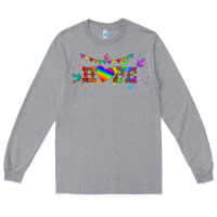 Heather Grey lgbtq hope  libbey glass Long Sleeve Tee - HRA Design Shop