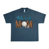Midnight Navy western blessed mom with lacrosse Urban Heavy Tee - texasbilliewilder