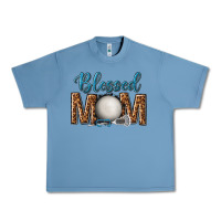 Pebble Blue western blessed mom with lacrosse Urban Heavy Tee - texasbilliewilder