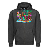 Charcoal Heather life is better in flip flops Zipper Hoodie - AdoDesignShop