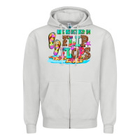 Dove Grey life is better in flip flops Zipper Hoodie - AdoDesignShop
