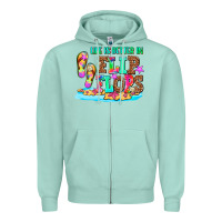 Life Is Better In Flip Flops Zipper Hoodie | Teevron