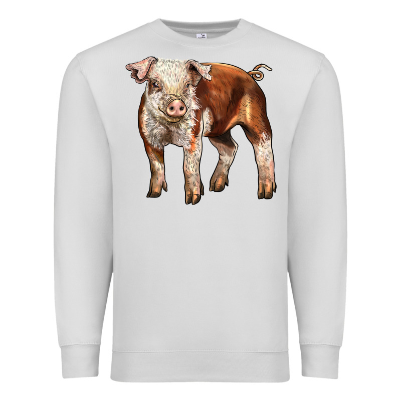 Baby Hereford Pig Premium Sweatshirt by LillyAllenDesigns | Teevron