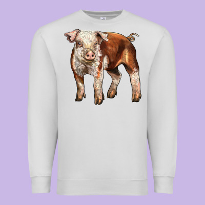 Baby Hereford Pig Premium Sweatshirt Designed By Lillyallendesigns