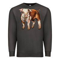 Smoke Baby Hereford Pig Premium Sweatshirt - LillyAllenDesigns
