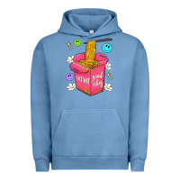 Pigment Pebble Blue instant good vibes Urban Hoodie - Artiststas