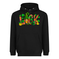 Black luck with gnome and beer Heavyweight Hoodie - NancyCooperArtShop