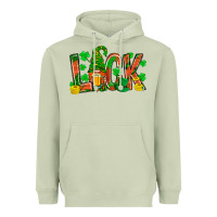 Matcha luck with gnome and beer Heavyweight Hoodie - NancyCooperArtShop