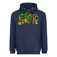 Navy luck with gnome and beer Heavyweight Hoodie - NancyCooperArtShop