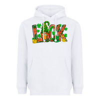 White luck with gnome and beer Heavyweight Hoodie - NancyCooperArtShop