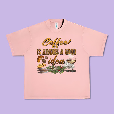 Coffee Is Always A Good Idea Urban Heavy Tee Designed By Barkaloodesign