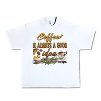White coffee is always a good idea Urban Heavy Tee - BarkalooDesign