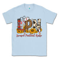 Dusty Blue lpn licensed practical nurse Classic Tee - FaDigitalArtStudio
