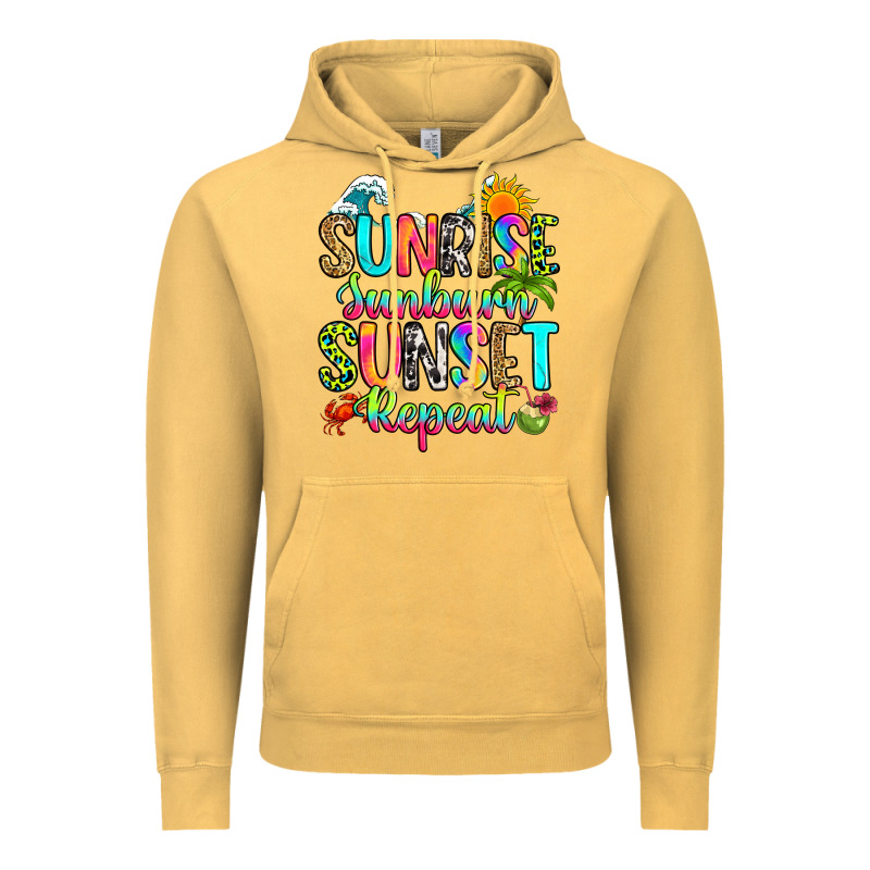 Sunrise Sunburn Sunset Repeat Vintage Hoodie by RanaPortraitStore | Teevron