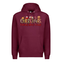 Burgundy christmas calories dont count Premium Hoodie - MaliasSmallBusiness