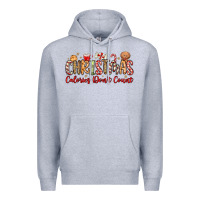 Heather Grey christmas calories dont count Premium Hoodie - MaliasSmallBusiness