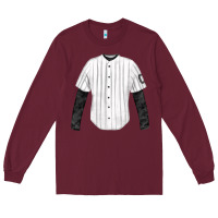 Burgundy baseball uniform fa element Long Sleeve Tee - FaDigitalArtStudio