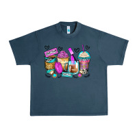 Midnight Navy eyelash coffee cups Urban Heavy Tee - Zillion Design Studio