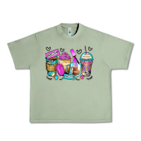 Oil Green eyelash coffee cups Urban Heavy Tee - Zillion Design Studio