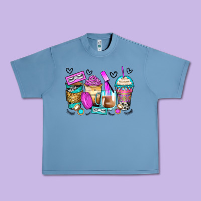Eyelash Coffee Cups Urban Heavy Tee Designed By Zillion Design Studio