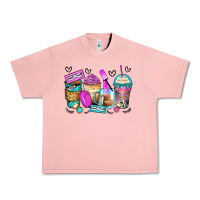 Salmon eyelash coffee cups Urban Heavy Tee - Zillion Design Studio