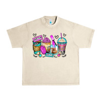 Sandshell eyelash coffee cups Urban Heavy Tee - Zillion Design Studio