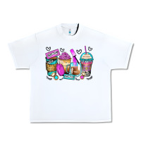 White eyelash coffee cups Urban Heavy Tee - Zillion Design Studio