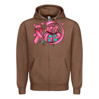 Chestnut cancer ribbon pumpkins Zipper Hoodie - JahusDesignShop
