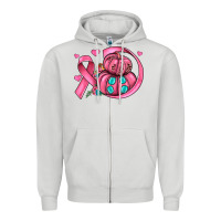 Dove Grey cancer ribbon pumpkins Zipper Hoodie - JahusDesignShop