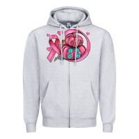 Heather Grey cancer ribbon pumpkins Zipper Hoodie - JahusDesignShop