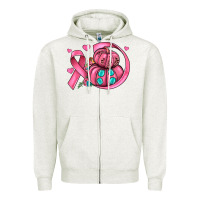 Oatmeal Heather cancer ribbon pumpkins Zipper Hoodie - JahusDesignShop