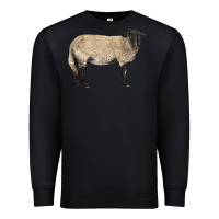 Black Suffolk Sheep Premium Sweatshirt - LillyAllenDesigns