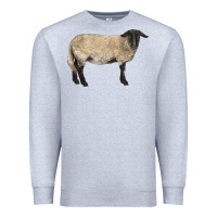 Heather Grey Suffolk Sheep Premium Sweatshirt - LillyAllenDesigns