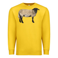 Lemon Suffolk Sheep Premium Sweatshirt - LillyAllenDesigns
