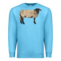 Ocean Blue Suffolk Sheep Premium Sweatshirt - LillyAllenDesigns