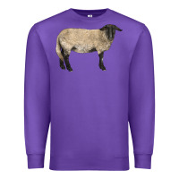 Purple Suffolk Sheep Premium Sweatshirt - LillyAllenDesigns