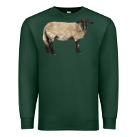 Sports Green Suffolk Sheep Premium Sweatshirt - LillyAllenDesigns