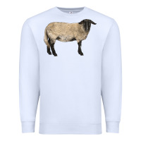 White Suffolk Sheep Premium Sweatshirt - LillyAllenDesigns