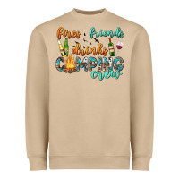 Mushroom fires friends drinks camping crew Heavyweight Sweatshirt - texasbilliewilder