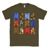 Army Green mama american flag 4th of july Classic Tee - HRA Design Shop