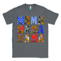 Charcoal Heather mama american flag 4th of july Classic Tee - HRA Design Shop