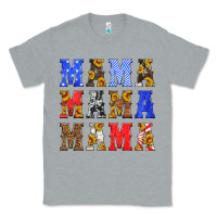 Heather Grey mama american flag 4th of july Classic Tee - HRA Design Shop