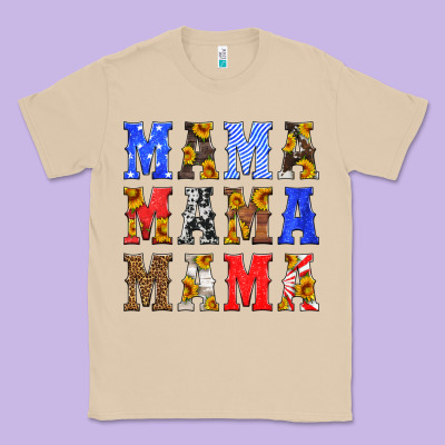 Mama American Flag 4th Of July Classic Tee Designed By Hra Design Shop