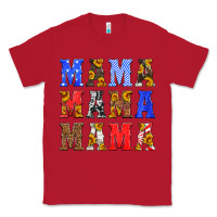 Red mama american flag 4th of july Classic Tee - HRA Design Shop