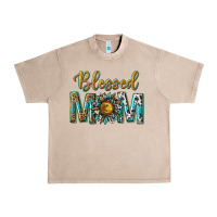 French Oak western blessed mom with sunflower Urban Heavy Tee - texasbilliewilder